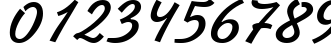 Пример написания цифр шрифтом ZhikharevCTT