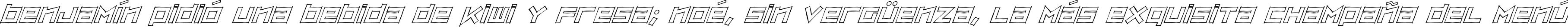 Пример написания шрифтом ZipSonikSketch-Italic текста на испанском