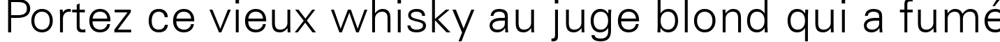 Пример написания шрифтом Zurich Light BT текста на французском