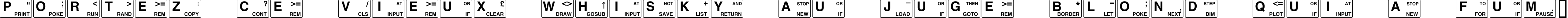 Пример написания шрифтом ZXSpectrum текста на французском