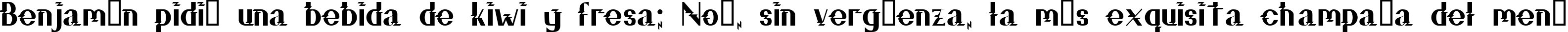 Пример написания шрифтом ZZZ Top текста на испанском