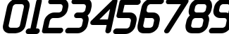 Пример написания цифр шрифтом 11S01 Black Tuesday Italic