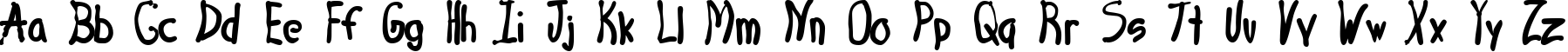 Пример написания английского алфавита шрифтом 4 Star Face Font