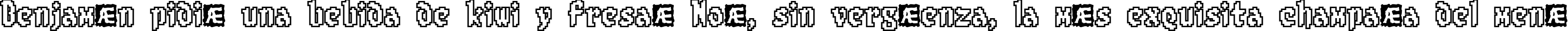 Пример написания шрифтом 8-bit Limit O (BRK) текста на испанском