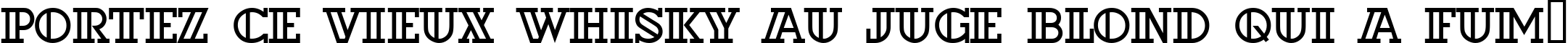 Пример написания шрифтом a_DexterOtl текста на французском