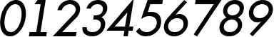 Пример написания цифр шрифтом a_Futurica Italic Пример написания цифр шрифтом a_Futurica Italic