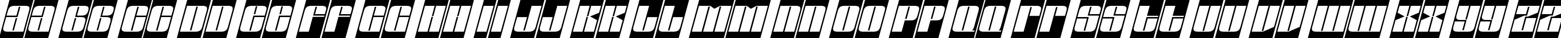 Пример написания английского алфавита шрифтом a_GlobusCmObl Italic