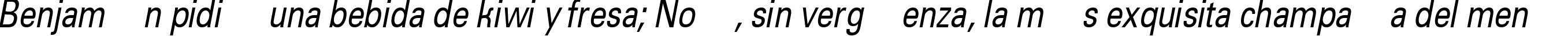 Пример написания шрифтом a_GroticNr Italic текста на испанском Пример написания шрифтом a_GroticNr Italic текста на испанском