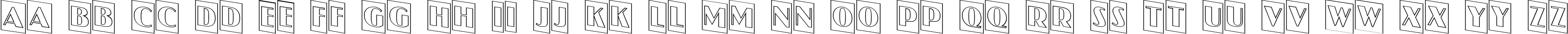 Пример написания английского алфавита шрифтом a_JasperCmOtlDn