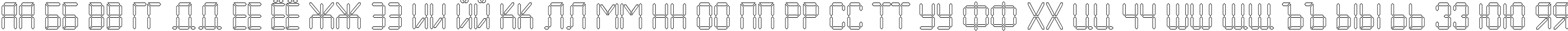 Пример написания русского алфавита шрифтом a_LCDNovaOtl