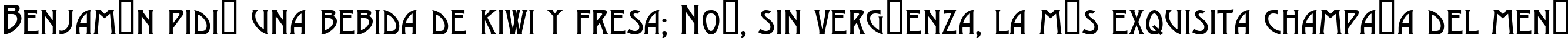 Пример написания шрифтом a_ModernoCaps текста на испанском Пример написания шрифтом a_ModernoCaps текста на испанском