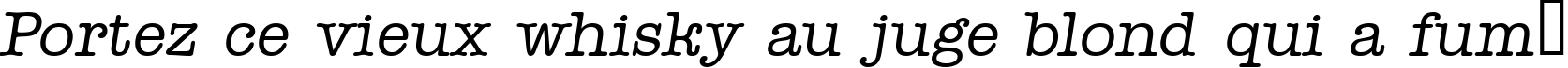 Пример написания шрифтом a_OldTyper Italic текста на французском