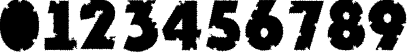 Пример написания цифр шрифтом a_PlakatCmplBtd ExtraBold