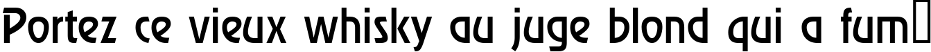Пример написания шрифтом a_RewinderMedium текста на французском