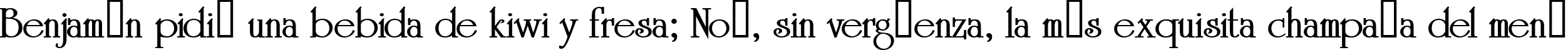 Пример написания шрифтом a_Romanus Bold текста на испанском Пример написания шрифтом a_Romanus Bold текста на испанском
