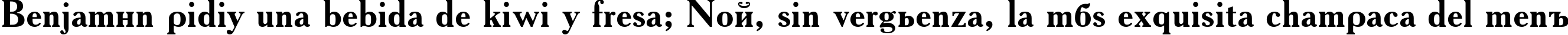 Пример написания шрифтом AcademyACTT Bold текста на испанском Пример написания шрифтом AcademyACTT Bold текста на испанском