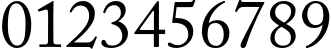 Пример написания цифр шрифтом Adobe Caslon Pro Пример написания цифр шрифтом Adobe Caslon Pro