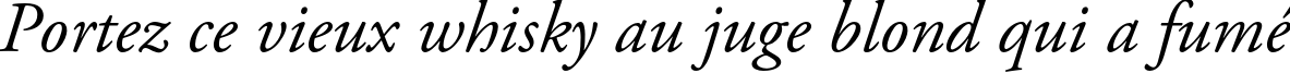 Пример написания шрифтом Adobe Garamond Pro Italic текста на французском Пример написания шрифтом Adobe Garamond Pro Italic текста на французском