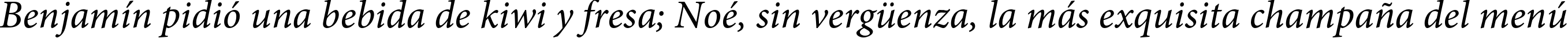 Пример написания шрифтом Adobe Hebrew Italic текста на испанском Пример написания шрифтом Adobe Hebrew Italic текста на испанском