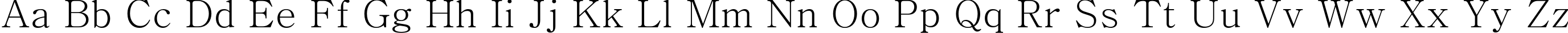 Пример написания английского алфавита шрифтом AdobeMyungjoStd-Medium