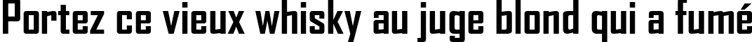 Пример написания шрифтом Agency FB Bold текста на французском Пример написания шрифтом Agency FB Bold текста на французском