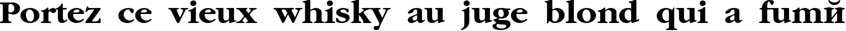 Пример написания шрифтом AGGaramondCyr Bold текста на французском