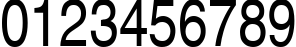 Пример написания цифр шрифтом AGHlvCyrillic Normal80n