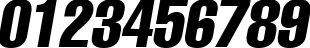 Пример написания цифр шрифтом AGLettericaCompressed Oblique Пример написания цифр шрифтом AGLettericaCompressed Oblique