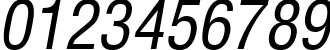 Пример написания цифр шрифтом AGLettericaCondensed Oblique Пример написания цифр шрифтом AGLettericaCondensed Oblique