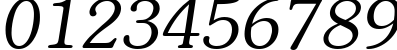 Пример написания цифр шрифтом AGPresquire Oblique Пример написания цифр шрифтом AGPresquire Oblique