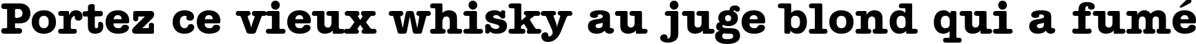 Пример написания шрифтом American Typewriter Bold BT текста на французском
