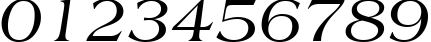 Пример написания цифр шрифтом Americana Italic BT Пример написания цифр шрифтом Americana Italic BT