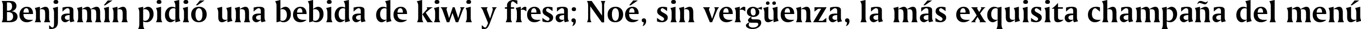 Пример написания шрифтом Amerigo Bold BT текста на испанском Пример написания шрифтом Amerigo Bold BT текста на испанском