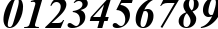 Пример написания цифр шрифтом Angsana New Bold Italic
