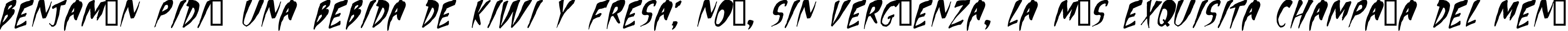 Пример написания шрифтом Apocalypse 1 текста на испанском Пример написания шрифтом Apocalypse 1 текста на испанском