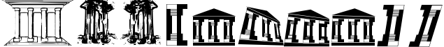 Пример написания цифр шрифтом Archeologicaps