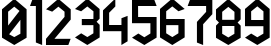Пример написания цифр шрифтом Arexa Пример написания цифр шрифтом Arexa