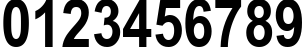 Пример написания цифр шрифтом Ariac Bold Пример написания цифр шрифтом Ariac Bold