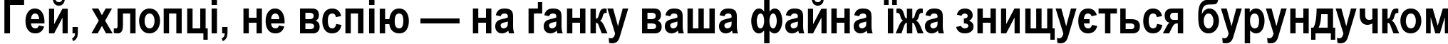 Пример написания шрифтом Ariac Bold текста на украинском Пример написания шрифтом Ariac Bold текста на украинском