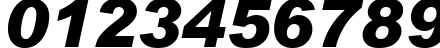 Пример написания цифр шрифтом Arial Black Italic Пример написания цифр шрифтом Arial Black Italic