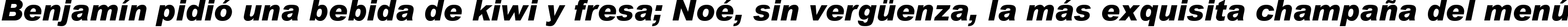 Пример написания шрифтом Arial Black Italic текста на испанском Пример написания шрифтом Arial Black Italic текста на испанском