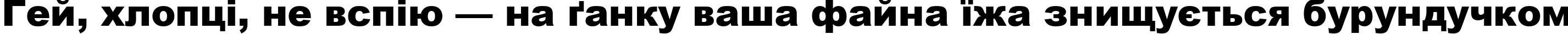 Пример написания шрифтом Arial Black текста на украинском