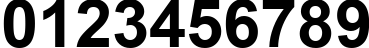 Пример написания цифр шрифтом Arial Bold Пример написания цифр шрифтом Arial Bold