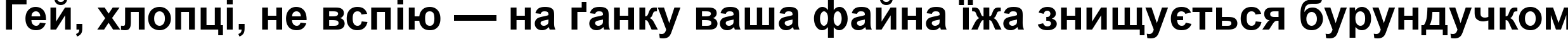 Пример написания шрифтом Arial Bold текста на украинском Пример написания шрифтом Arial Bold текста на украинском