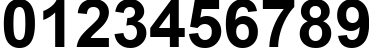 Пример написания цифр шрифтом Arial CE Bold Пример написания цифр шрифтом Arial CE Bold