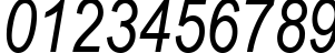 Пример написания цифр шрифтом Arial Narrow Italic Пример написания цифр шрифтом Arial Narrow Italic