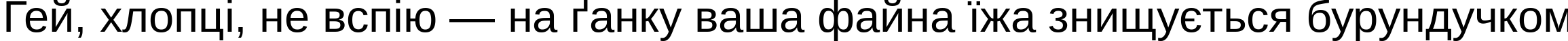 Пример написания шрифтом Arimo текста на украинском