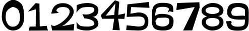 Пример написания цифр шрифтом Asshole Basic Sans Serif Font