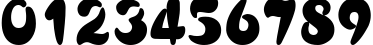 Пример написания цифр шрифтом AsylbekM29.kz