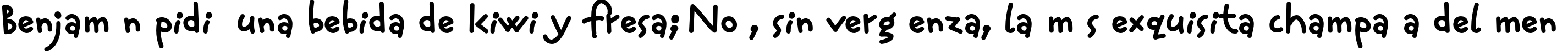 Пример написания шрифтом AuktyonZ Bold текста на испанском Пример написания шрифтом AuktyonZ Bold текста на испанском